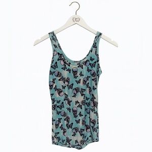 Butterfly Skull Print Tank Top